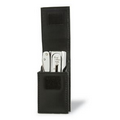 Brucart  Chrome Plated Corkscrew w/Leather Pouch